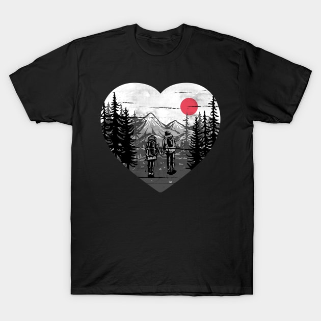 Hike and Love T-Shirt by quilimo